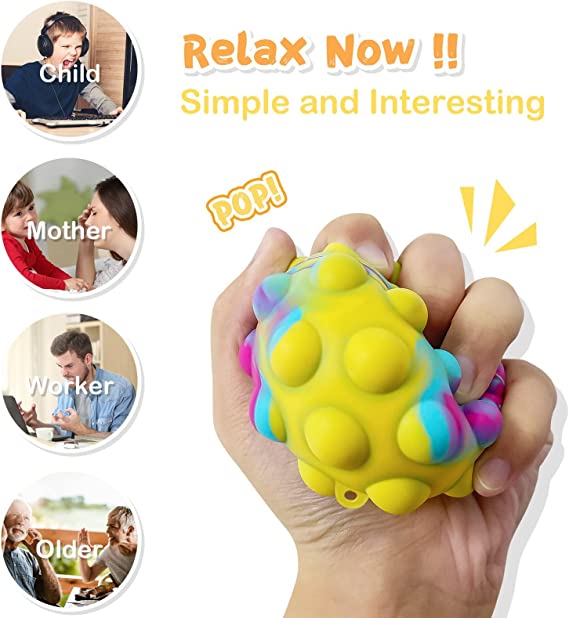 Pop it fidget toy ball